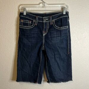 True Religion Youth Geno Cut Off Short Size 16